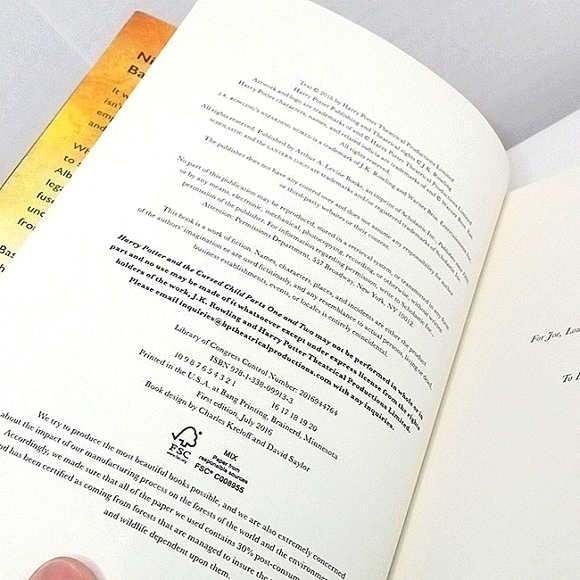 Harry Potter and the Cursed Child part 1 and 2 book - Picture 5 of 8